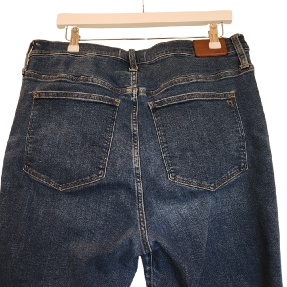 Madewell Size 33P 10" High Rise Skinny Jeans With Tencel/Lyocell Blend Stretchy - Picture 4 of 12